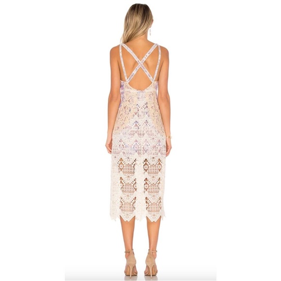Free People White and Purple Lace Dress - Picture 4 of 12